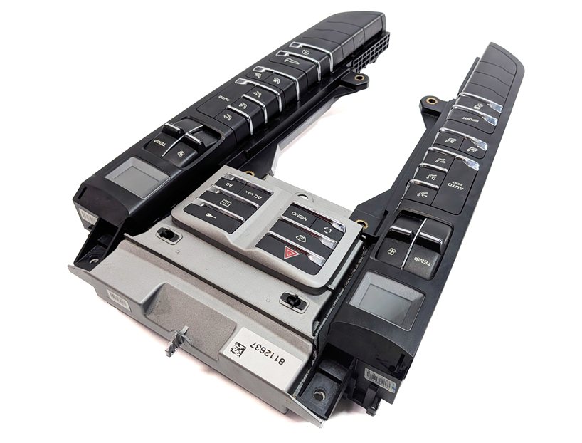 Thumbnail 4: 2010-2013 PORSCHE PANAMERA (970 G1) HEATER A/C SEAT TRACTION TRUNK SWITCH PANEL