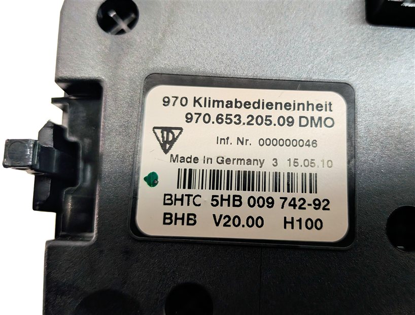 Thumbnail 9: 2010-2013 PORSCHE PANAMERA (970 G1) HEATER A/C SEAT TRACTION TRUNK SWITCH PANEL