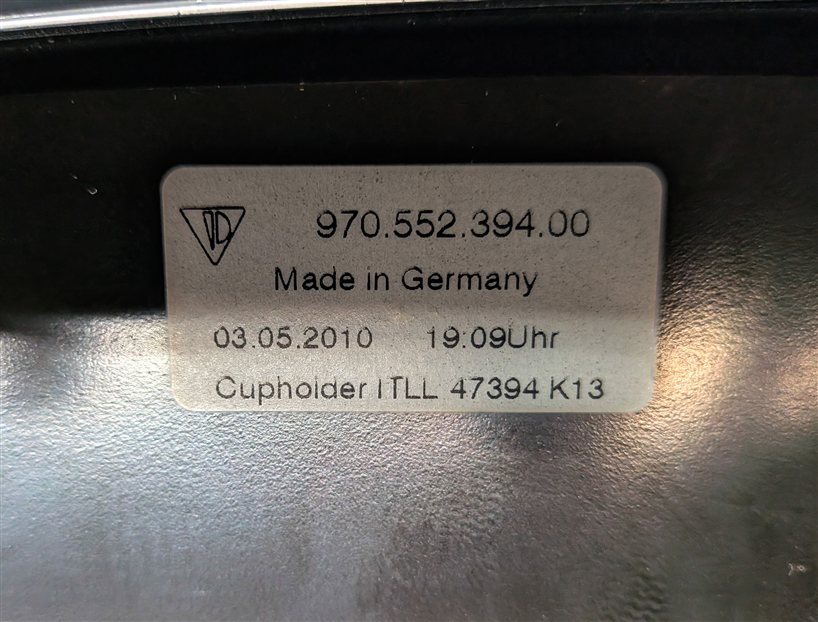Thumbnail 6: 2011 PORSCHE PANAMERA (970) FRONT CUP HOLDER CUPHOLDER ASSEMBLY
