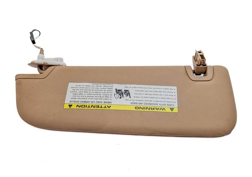 Thumbnail 2: 2010-2016 PORSCHE PANAMERA (970 G1) FRONT RIGHT SUNVISOR SUN VISOR SHADE (Beige)