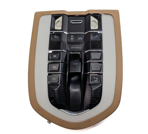 Thumbnail 2: 2011 PORSCHE PANAMERA 970 FRONT INTERIOR OVERHEAD DOME MAP READING LIGHT (Beige)