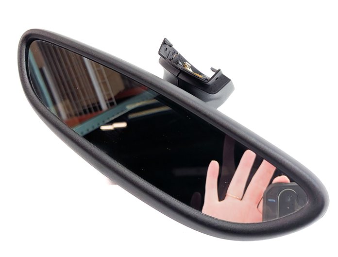 Thumbnail 2: 2010-2018 PORSCHE MACAN PANAMERA (95B 970 G1) MANUAL DIM REARVIEW MIRROR (Brown)