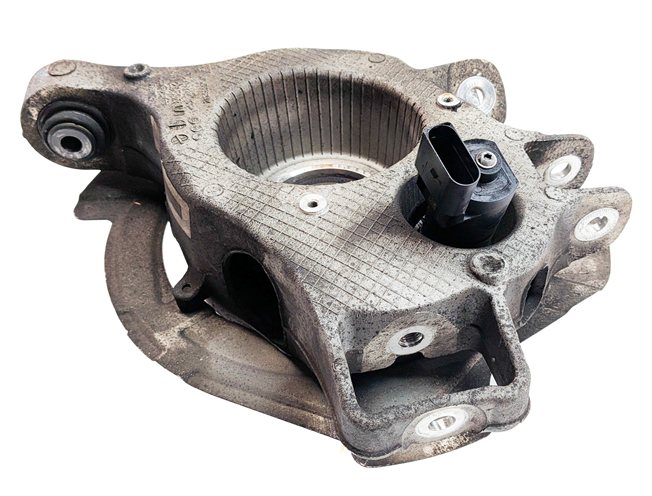 10-13 PORSCHE PANAMERA 970 G1 REAR LEFT SPINDLE KNUCKLE HUB STUB w/PARKING BRAKE