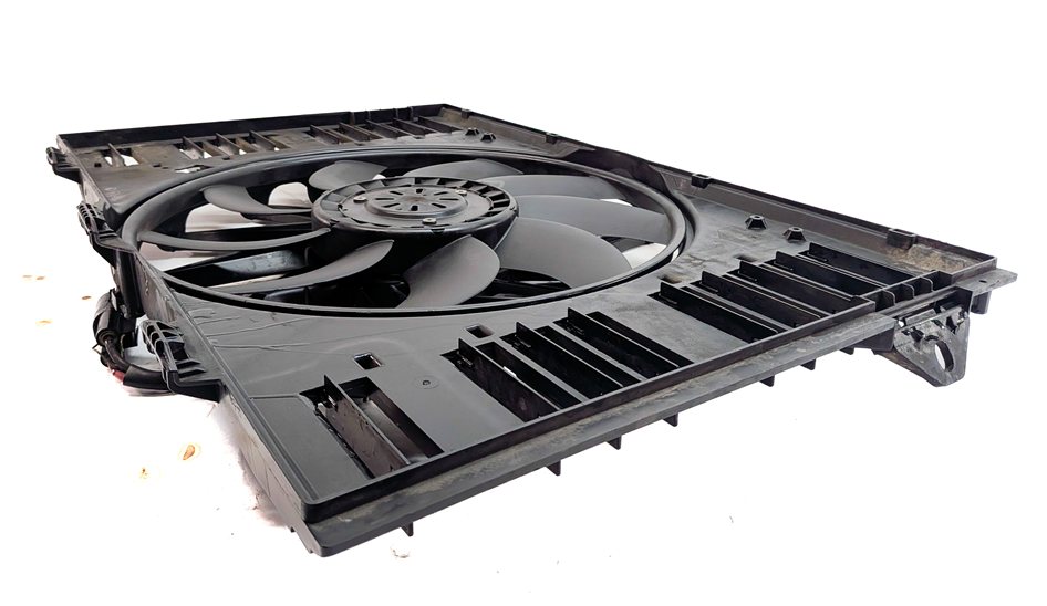 Thumbnail 4: 2010-2016 PORSCHE PANAMERA (970 G1) 3.0L 3.6L 4.8L RADIATOR COOLING FAN ASSEMBLY
