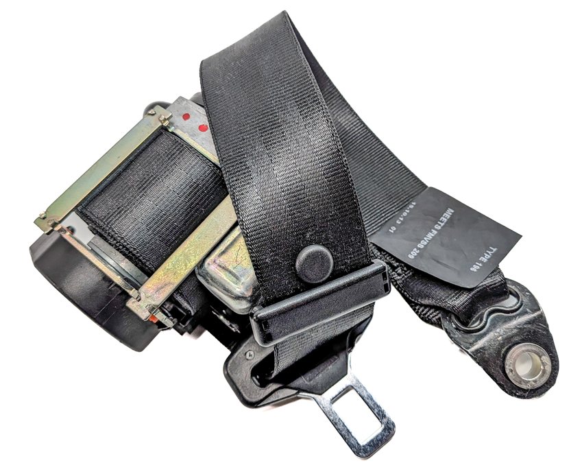 2014 RANGE ROVER SPORT (L494) REAR 2ND ROW RIGHT SEAT SEATBELT RETRACTOR (Black)
