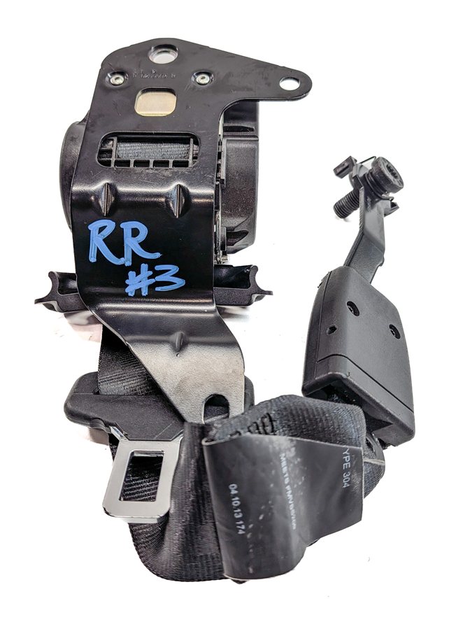 Thumbnail 2: 2014 RANGE ROVER SPORT (L494) REAR 3RD ROW RIGHT SEAT SEATBELT RETRACTOR (Black)