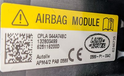 Thumbnail 7: 13-20 RANGE ROVER SPORT DISCOVERY (L405 L462 L494) RIGHT PASSENGER DASH AIRBAG