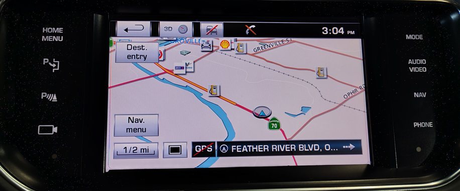 Thumbnail 2: 2014 RANGE ROVER SPORT (L494) GPS NAVIGATION MEDIA INFORMATION DISPLAY SCREEN