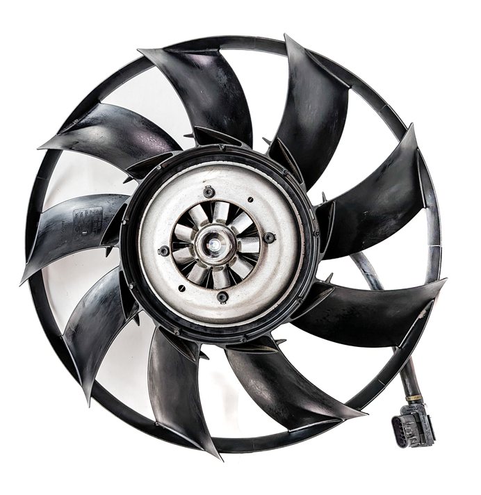 Thumbnail 2: 13-16 RANGE ROVER SPORT (L405 L494) CONDENSER ELECTRIC COOLING FAN w/ CLUTCH