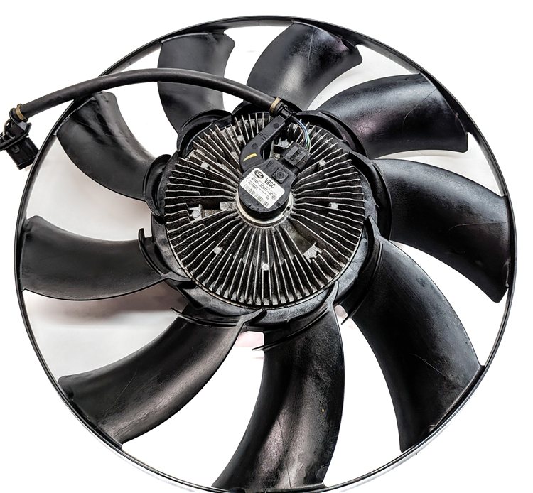 Thumbnail 3: 13-16 RANGE ROVER SPORT (L405 L494) CONDENSER ELECTRIC COOLING FAN w/ CLUTCH