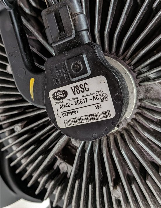 Thumbnail 6: 13-16 RANGE ROVER SPORT (L405 L494) CONDENSER ELECTRIC COOLING FAN w/ CLUTCH