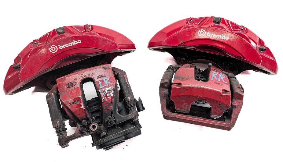 14-17 RANGE ROVER SPORT (L494) FRONT/REAR LEFT/RIGHT BREMBO BRAKE CALIPER SET/4