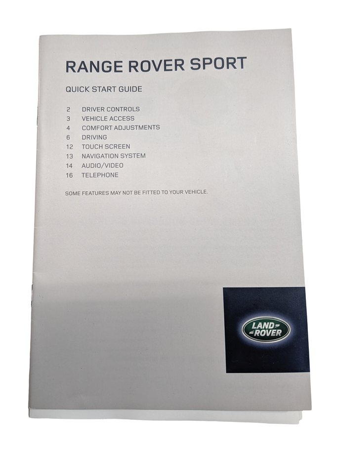 Thumbnail 4: 2014 RANGE ROVER SPORT (L494) 5.0L SUPER ENGINE OWNERS MANUAL BOOKLET SET
