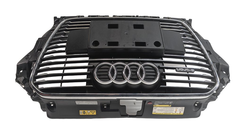 Thumbnail 2: 16-18 AUDI A3 E-TRON (8VF) HYBRID FRONT CENTER MAIN AIR VENT GRILLE w/ EMBLEM