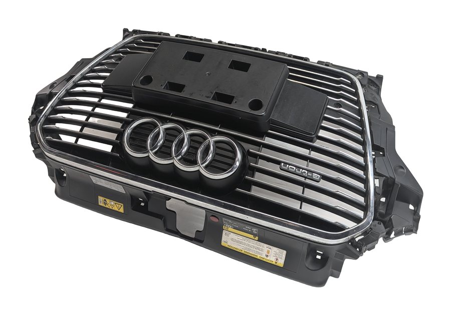 Thumbnail 3: 16-18 AUDI A3 E-TRON (8VF) HYBRID FRONT CENTER MAIN AIR VENT GRILLE w/ EMBLEM