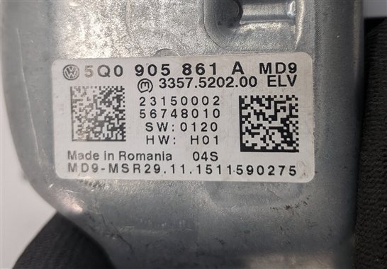 Thumbnail 12: 16-18 AUDI A3 E-TRON HYBRID (8V) SPEEDOMETER ECM BCM BODY ENGINE MODULE KEY SET