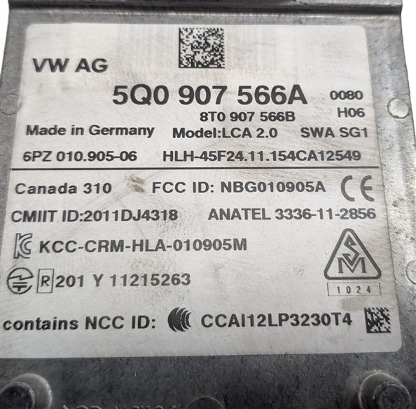Thumbnail 9: 2015-2016 AUDI A3 S3 (8V) BLIND SPOT RADAR SENSOR MODULE (MASTER)