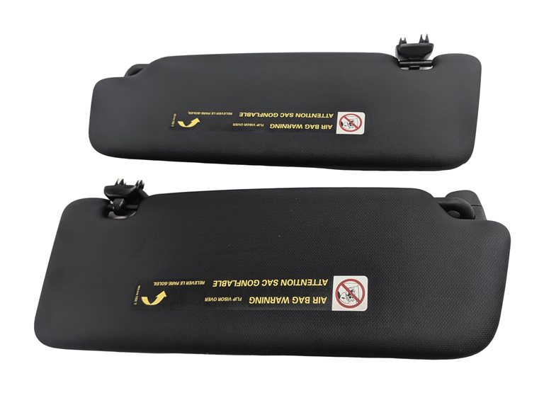 Thumbnail 3: 13-18 AUDI ALLROAD A3 E-TRON (B8 8VF) FRONT LEFT & RIGHT SUNVISOR SET (Black)