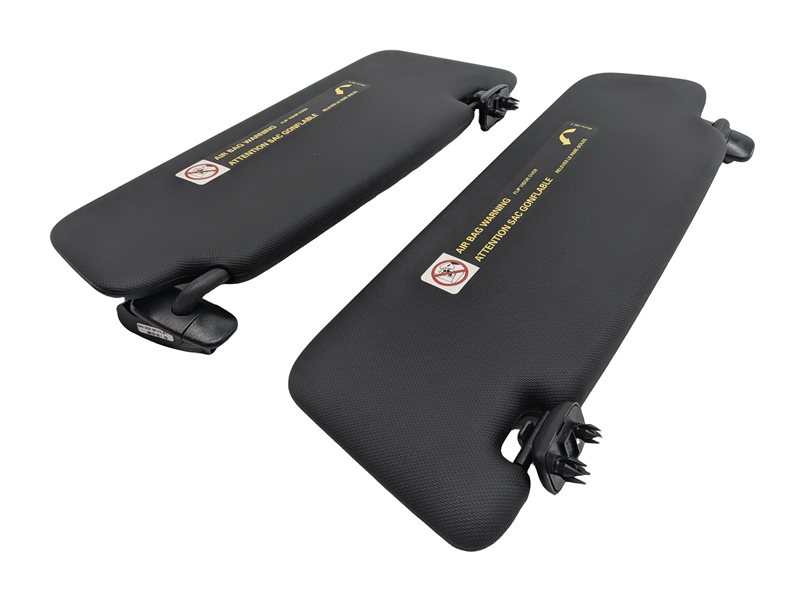 Thumbnail 4: 13-18 AUDI ALLROAD A3 E-TRON (B8 8VF) FRONT LEFT & RIGHT SUNVISOR SET (Black)