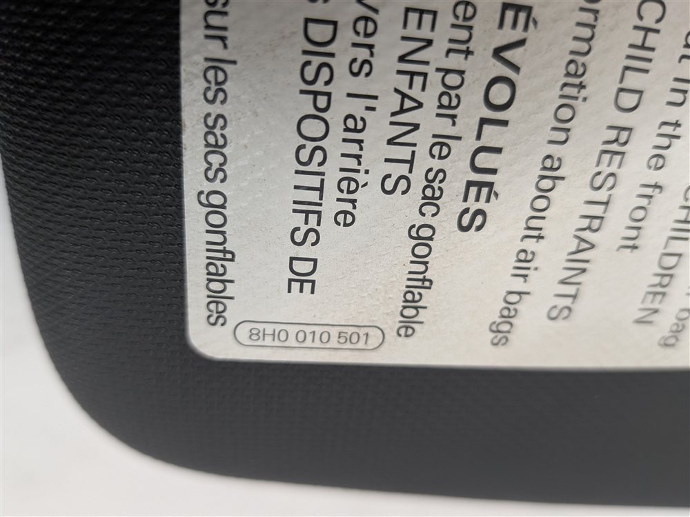 Thumbnail 7: 13-18 AUDI ALLROAD A3 E-TRON (B8 8VF) FRONT LEFT & RIGHT SUNVISOR SET (Black)