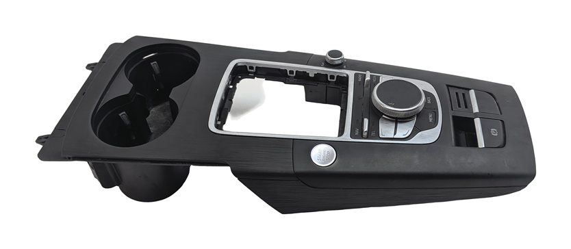 Thumbnail 3: 15-18 AUDI A3 S3 (8V) GPS NAVIGATION MEDIA MMI CONTROL SWITCH KNOB & CUP HOLDER