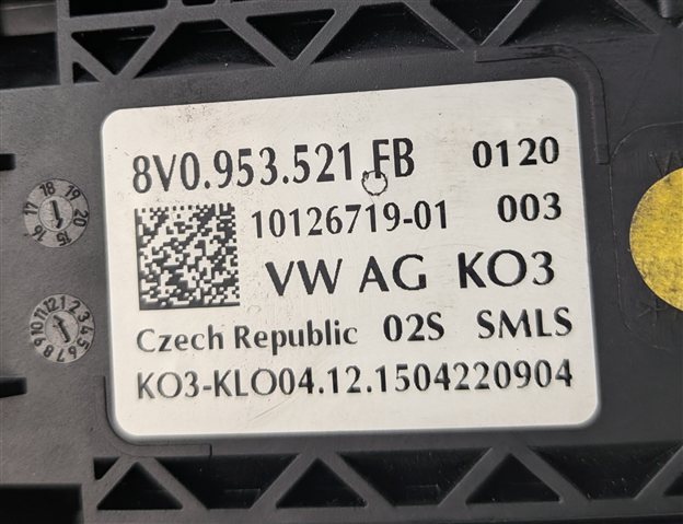 Thumbnail 10: 2016-2018 AUDI A3 E-TRON (8VF) BLINKER WIPER CRUISE COLUMN COMBINATION SWITCH