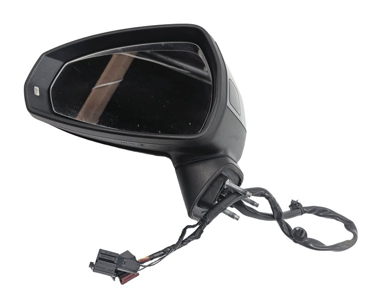 Thumbnail 3: 16-18 AUDI A3 E-TRON 8VF FRONT LEFT DRIVER HEATED BLIND SPOT DOOR MIRROR (Gray)