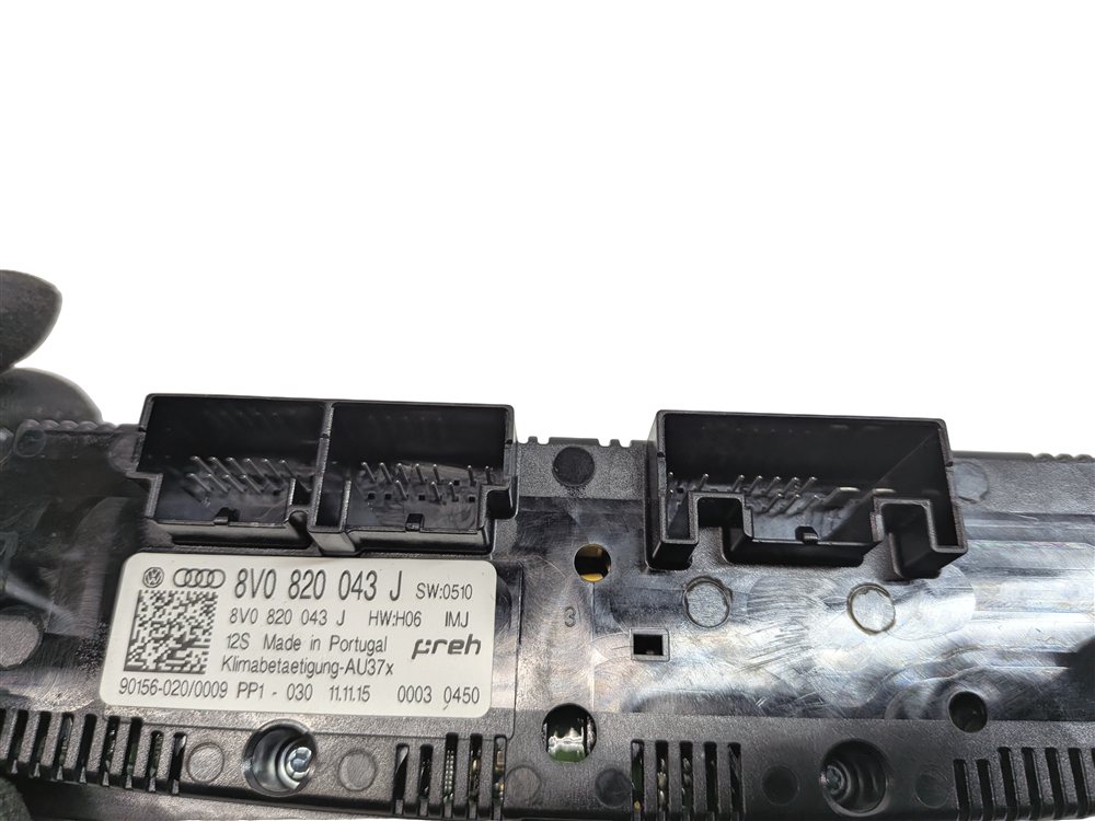 Thumbnail 7: 16-18 AUDI A3 E-TRON (8VF) FRONT HEATER A/C TEMPERATURE CLIMATE CONTROL PANEL