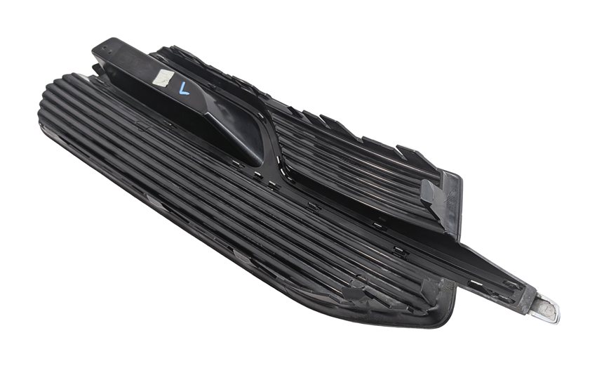 Thumbnail 6: 16-18 AUDI A3 (8V) FRONT LEFT DRIVER LOWER BUMPER GRILLE END (BLACK & SILVER)