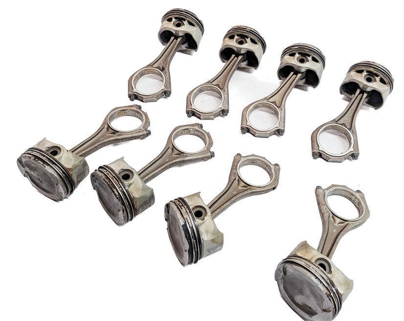 Thumbnail 2: 2009-2014 BMW 550i 750i X5 X6 (F01 F10 E70 E71) 4.4L N63 TWIN TURBO PISTON SET/8