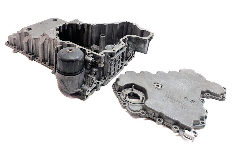 09-19 BMW 550i 550iGT 650i 750i F01 F07 F10 RWD 4.4L N63 UPPER ENGINE OIL PAN