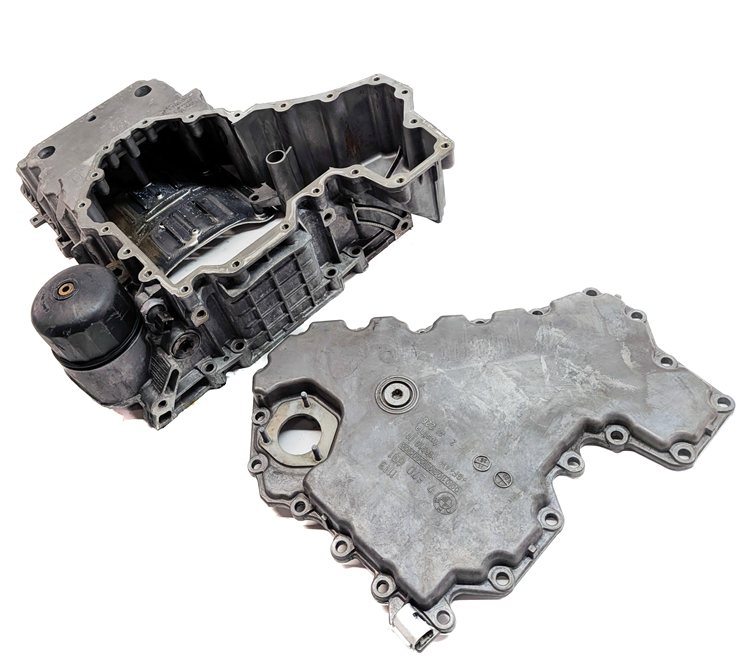 Thumbnail 2: 09-19 BMW 550i 550iGT 650i 750i F01 F07 F10 RWD 4.4L N63 UPPER ENGINE OIL PAN