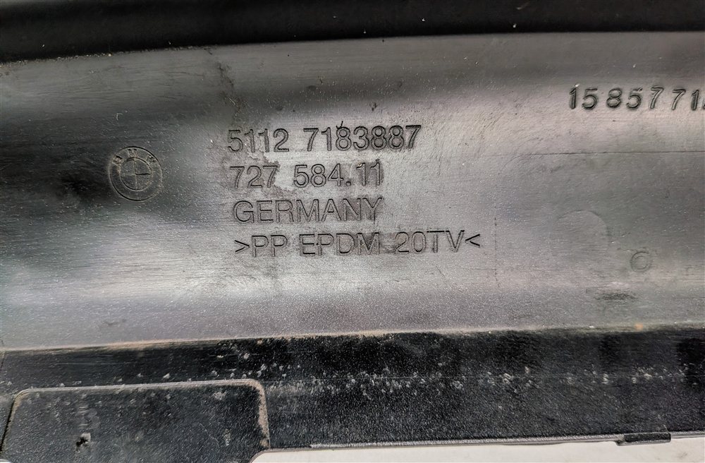 Thumbnail 5: 2009 BMW 750I (F01) REAR LOWER BUMPER VALANCE TRIM MOULDING PANEL