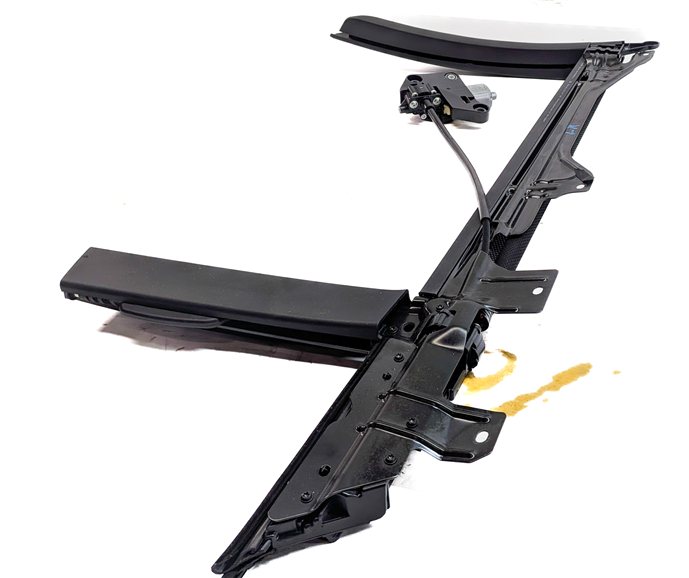 Thumbnail 5: 2009-2015 BMW 740i 750i F01 REAR LEFT DOOR WINDOW SHADE ASSEMBLY (BLACK)
