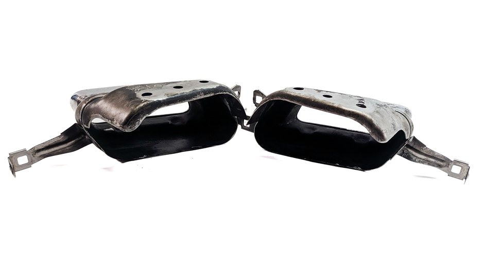 Thumbnail 2: 2009-2012 BMW 750i 750Li (F02) REAR MUFFLER EXHAUST PIPE TIP SET/2