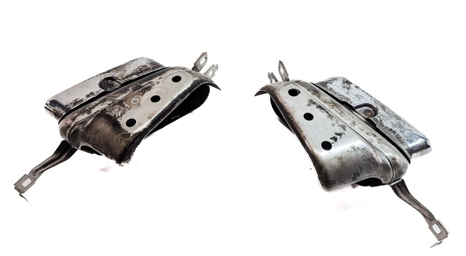 Thumbnail 5: 2009-2012 BMW 750i 750Li (F02) REAR MUFFLER EXHAUST PIPE TIP SET/2