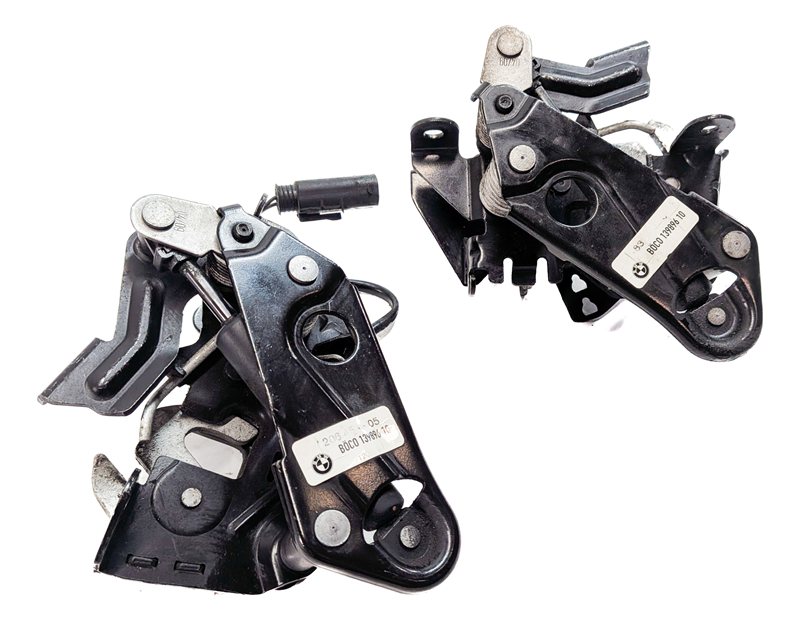 2009 BMW 750I (F01) FRONT HOOD BONNET LID LEFT & RIGHT LOCK LATCH SET/2
