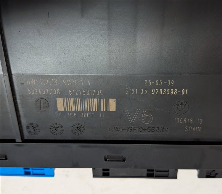 Thumbnail 9: 09-11 BMW 740i 750i 760i B7 (F01 F02 F04) MAIN PRIMARY BODY CONTROL MODULE BCM