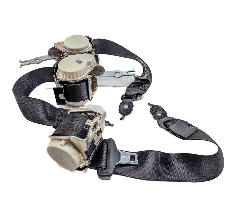Thumbnail 2: 2009 BMW 750I (F01) REAR LEFT CENTER RIGHT SEAT SEATBELT RETRACTOR SET/3 (Black)