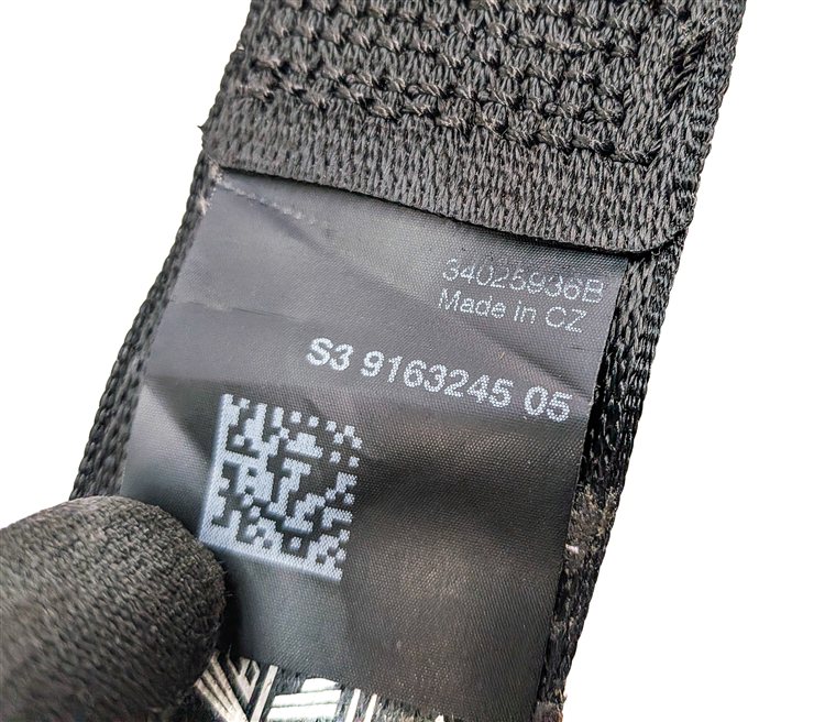 Thumbnail 7: 2009 BMW 750I (F01) REAR LEFT CENTER RIGHT SEAT SEATBELT RETRACTOR SET/3 (Black)