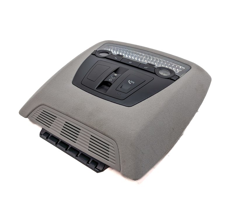 Thumbnail 4: 2009 BMW 750I F01 FRONT INTERIOR DOME MAP READING LIGHT LAMP w/SWITCHES (Black)