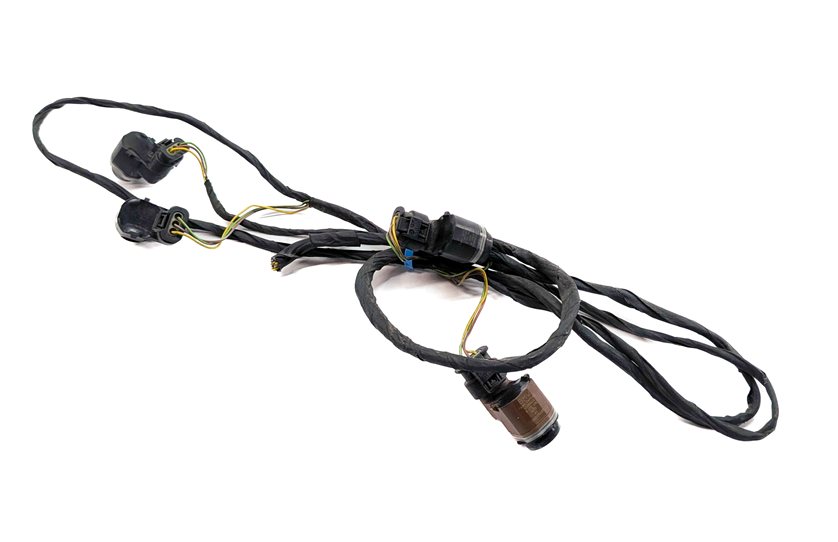 Thumbnail 2: 2009 BMW 750I F01 REAR PARK ASSIST PDC DISTANCE CONTROL WIRE SENSOR SET/4 (Gray)