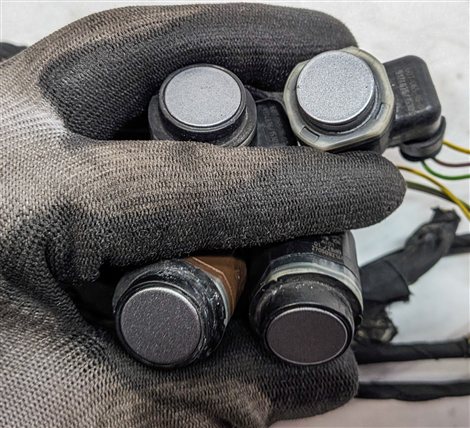 Thumbnail 4: 2009 BMW 750I F01 REAR PARK ASSIST PDC DISTANCE CONTROL WIRE SENSOR SET/4 (Gray)