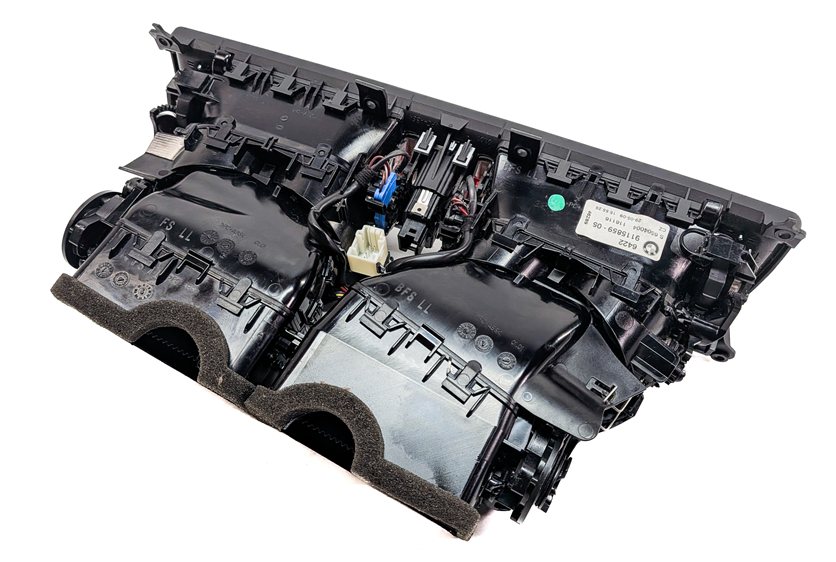 Thumbnail 7: 2009 BMW 750I (F01) FRONT CENTER DASH HEAT AIR AC HVAC DUAL VENT (Black)