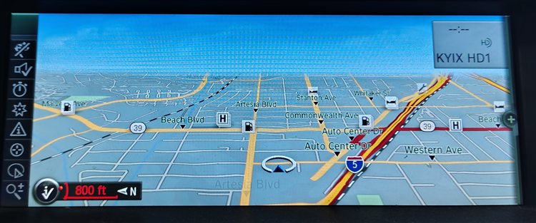 2009-2012 BMW 740i 750i 760i (F01) GPS NAVIGATION INFO DISPLAY SCREEN (10.25")