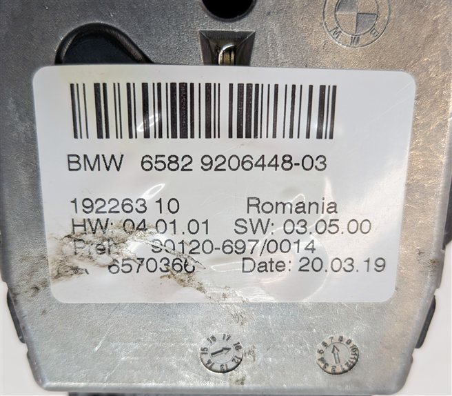 Thumbnail 7: 2009 BMW 750I (F01) iDRIVE RADIO CD PHONE NAVIGATION MEDIA CONTROL KNOB DIAL