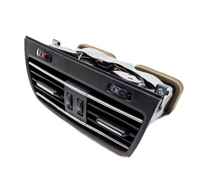 2009 BMW 750I (F01) REAR CENTER CONSOLE HEAT AIR AC HVAC DUAL VENT (Black)