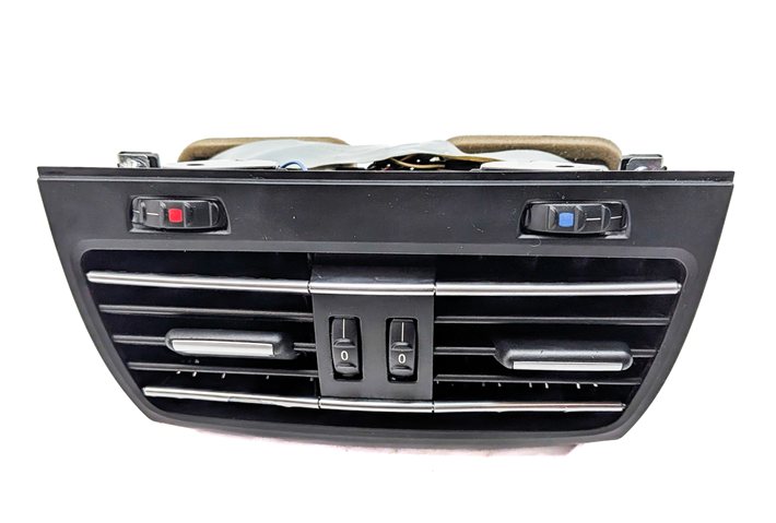 Thumbnail 2: 2009 BMW 750I (F01) REAR CENTER CONSOLE HEAT AIR AC HVAC DUAL VENT (Black)