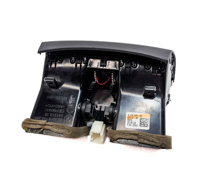 Thumbnail 6: 2009 BMW 750I (F01) REAR CENTER CONSOLE HEAT AIR AC HVAC DUAL VENT (Black)