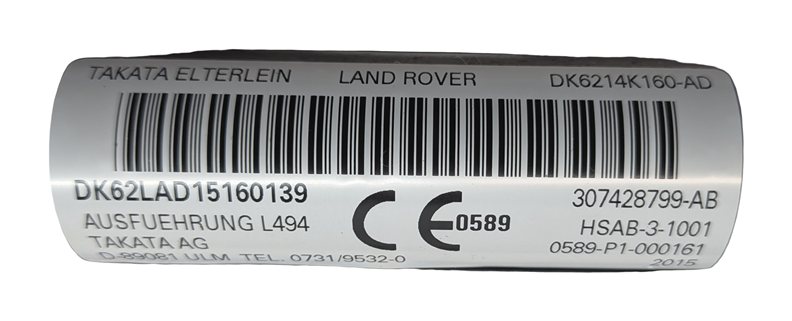 Thumbnail 5: 2014-2020 RANGE ROVER SPORT (L494) LEFT DRIVER ROOF SIDE CURTAIN AIRBAG AIR BAG